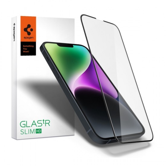 SPIGEN GLAS.tR FULL FACE TEMPERED GLASS IPHONE 13 PRO MAX / 14 PLUS black