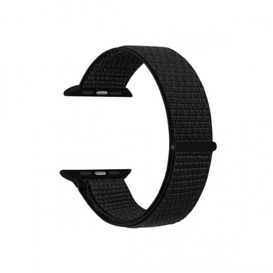 Ksix NYLON OLD BAND FOR APPLE WATCH 4 / 5 / 6 / 7 / SE (42 / 44 / 45 MM) black