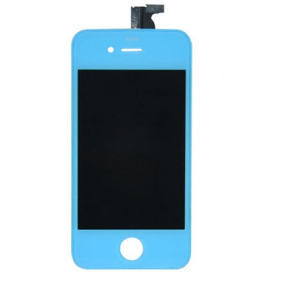 IPHONE 4G ΟΘΟΝΗ OR + TOUCH + LENS LIGHT BLUE