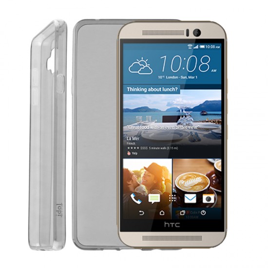 IDOL 1991 ΘΗΚΗ HTC ONE M9 ULTRA THIN TPU 0.3mm ΔΙΑΦΑΝΗ ΓΚΡΙ