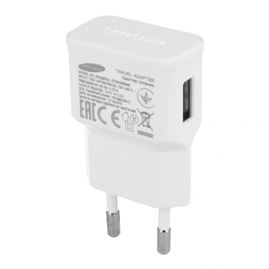 TRAVEL SAMSUNG ETAOU83EWE USB 1000mA WHITE BULK OR