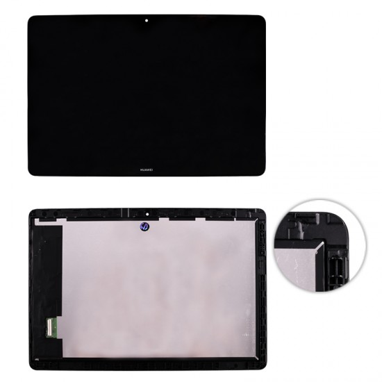 HUAWEI MEDIAPAD T5 10.1 ΟΘΟΝΗ+TOUCH SCREEN+LENS+FRAME BLACK 3P OR