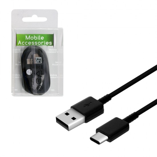 SAMSUNG EP-DR140ABE TYPE C USB 2 ΦΟΡΤΙΣΗ-DATA 0.8m BLACK BULK OR