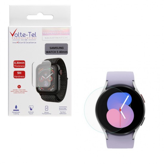 VOLTE-TEL TEMPERED GLASS SAMSUNG WATCH 5 40mm R900/R905 1.20