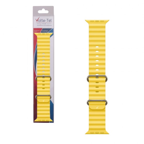 VOLTE-TEL ΛΟΥΡΑΚΙ ΡΟΛΟΓΙΟΥ APPLE WATCH 38/40/41mm OCEAN BAND LOOP YELLOW VT107