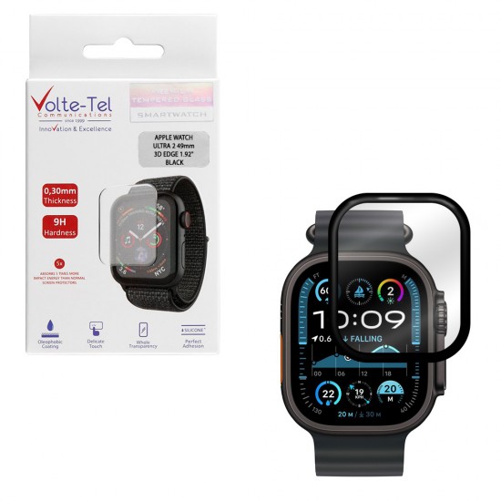 VOLTE-TEL TEMPERED PLEXI GLASS APPLE WATCH ULTRA 2 49mm 3D EDGE 1.92