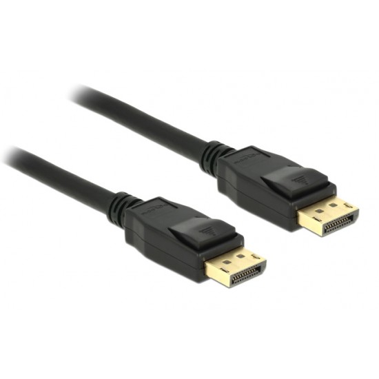 DELOCK καλώδιο DisplayPort 1.2 85508, 4K/60Hz, 21.6Gbps, 1.5m, μαύρο