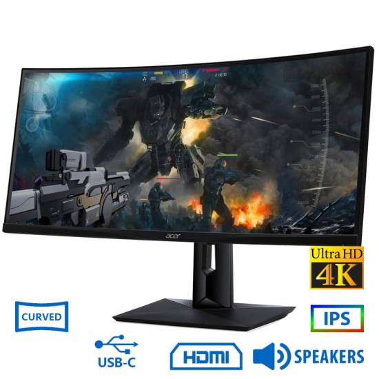 Used Monitor CZ340CK Curved IPS LED/Acer/34\\"Utra HD 4K/3840x2160/Black/w/Speakers/DP & HDMI & USB Ty