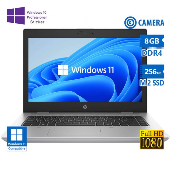 HP ProBook 640 G5 i5-8365U/14\\"FHD/8GB DDR4/256GB M.2 SSD/No ODD/Camera/10P Grade A Refurbished Lapto