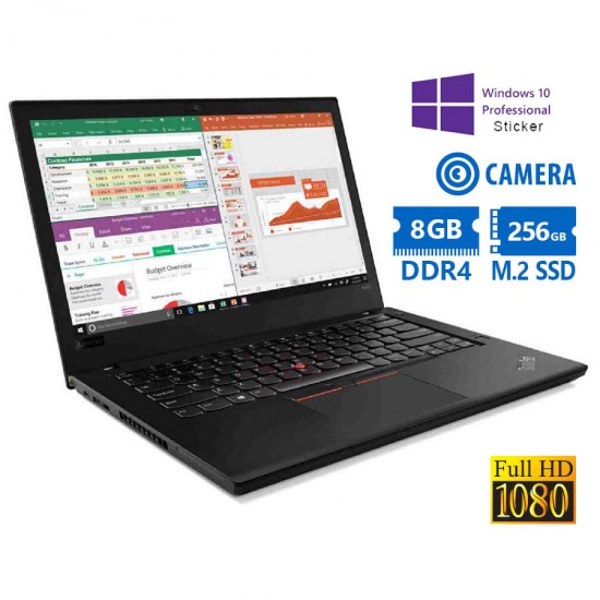 Lenovo ThinkPad A485 Ryzen 5 Pro 2500U/14\\"FHD/8GB DDR4/256GB M.2 SSD/No ODD/Camera/10P Grade A Refur