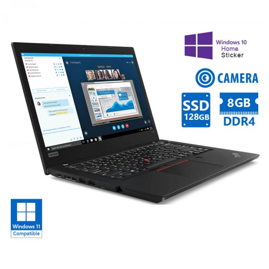 Lenovo (A-) ThinkPad L480 i5-8250U/14\\"/8GB DDR4/128GB SSD/No ODD/Camera/10H Grade A- Refurbished Lap