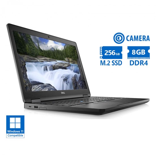 Dell (A-) Latitude 5590 i7-8650U/15.6``/8GB DDR4/256GB M.2 SSD/No ODD/Camera/Grade A- Refurbished La