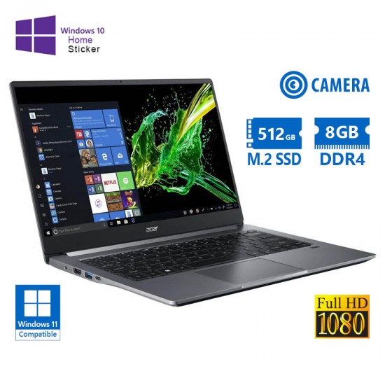 Acer (A-) Swift SF314-57 i5-1035G1/14”FHD/8GB DDR4/512GB M.2 SSD/No ODD/Camera/10H Grade A- Refurbis