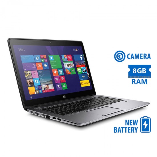 HP (A-) EliteBook 840 G1 i5-4300U/14``/8GB DDR3/500GB/No ODD/Camera/New Battery/8P Grade A- Refurbis