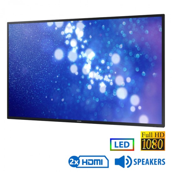 Used Signage Display LH65DME LED/Samsung/65\\"FHD/1920x1080/Black/w/Speakers/D-SUB & DVI-D & 2xHDMI & 