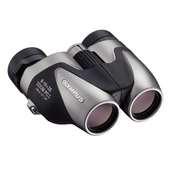 Olympus 8-16X25 ZOOM PC I SILVER Binoculars