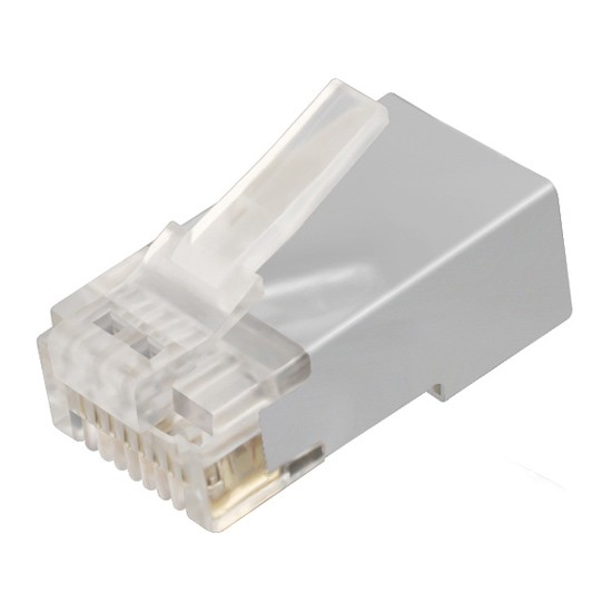 POWERTECH βύσμα RJ45 Cat 6a CAB-N323, μεταλλικό, 8p8cs, 10τμχ