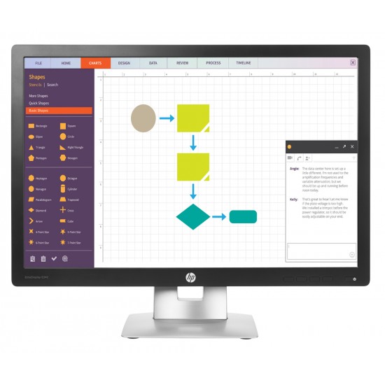 HP used οθόνη E242 LED IPS, 24