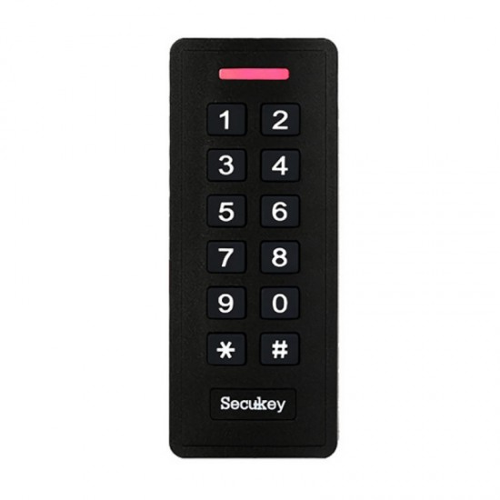  Secukey K2-EM Αυτόνομο Stand Alone Access Control για Πρόσβαση με Κάρτα, Δακτυλικό Αποτύπωμα και Κωδικό - Black