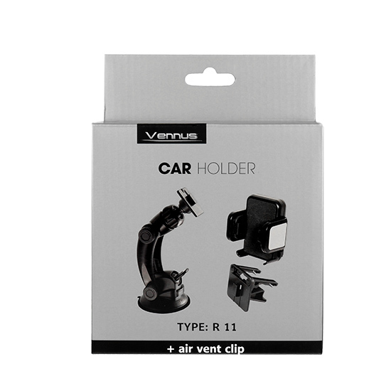 Car Holder VENNUS - CHROME - R  11 /air vent and windshield mount/