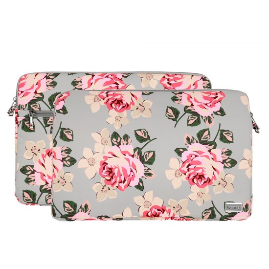 Wonder Sleeve Laptop 17 inches grey and roses