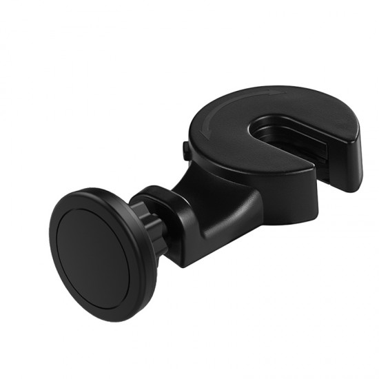 Magnetic car holder headrest mount Type 1 black