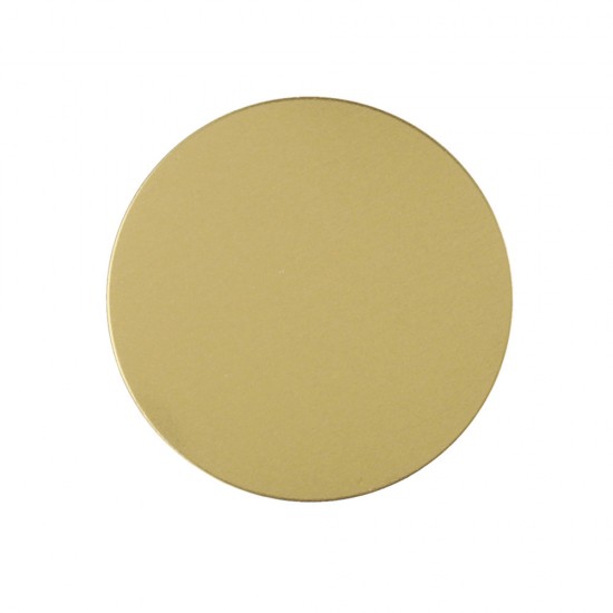 Metal plate for magnet holders - round gold