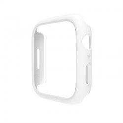 Interchangeable silicone strap compatible with Apple Watch 42/44/45mm and Ksix  Urban 4 y Urban Plus, White