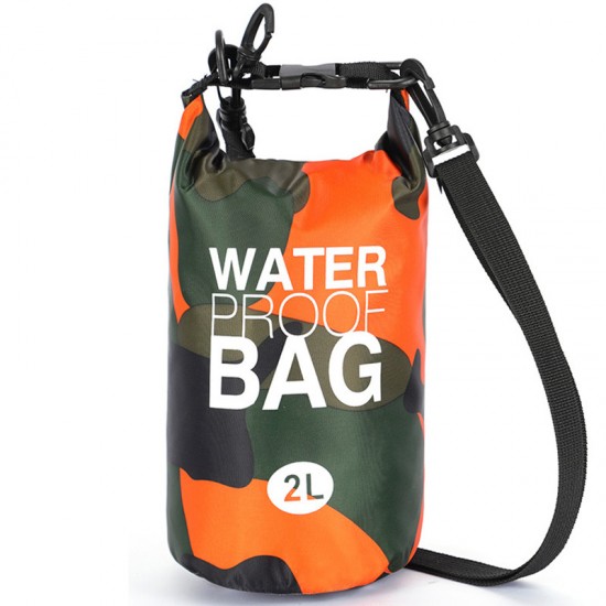 Waterproof Dry Bag Type 1 2L orange camouflage