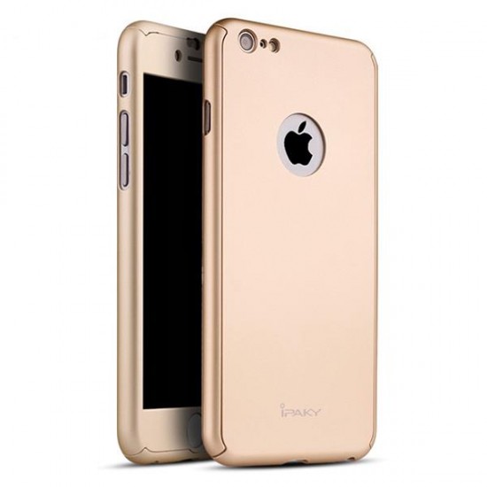 (iPhone 6 Plus) Ipaky Full Cover 360 gold