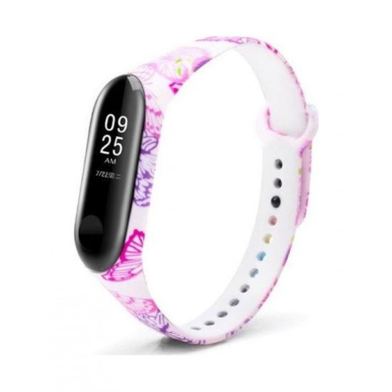 (Mi Band 5) ΟΕΜ Λουράκι Σιλικόνης Butterfly