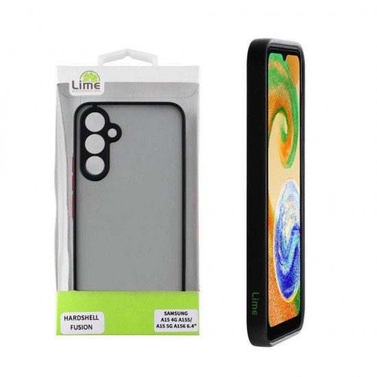 (Samsung A15 4G) Lime Back Cover Hardshell Fusion Black