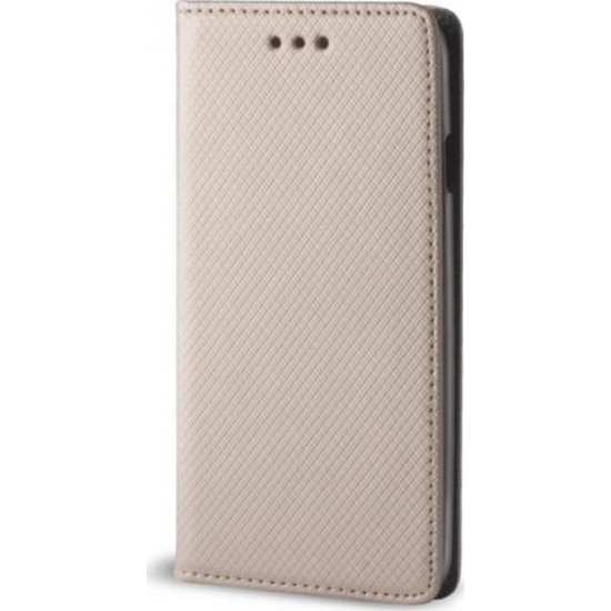 (Samsung A21) Senso Book Cover Smart Magnet Gold