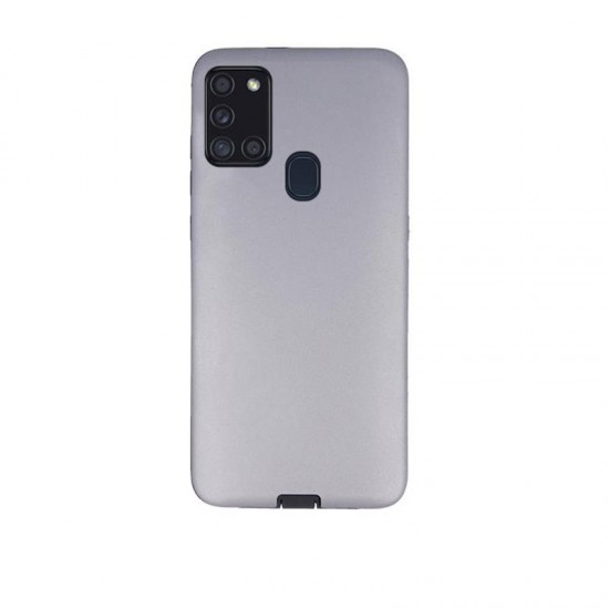 (Samsung Galaxy A02S) OEM Back Cover Defender Smooth Silver