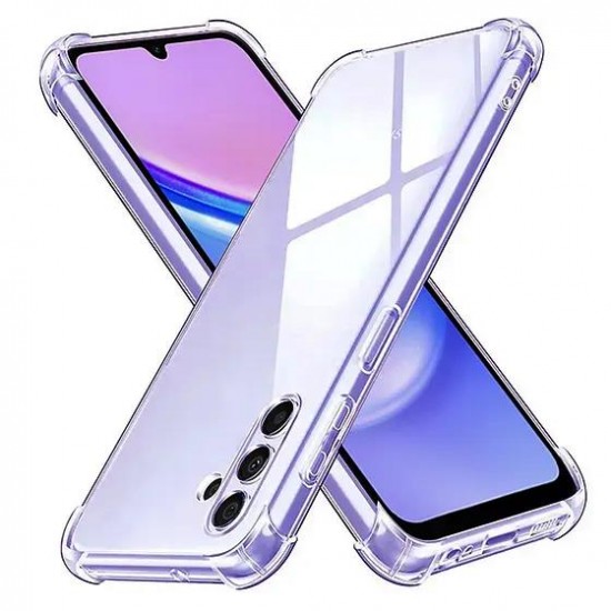 (Samsung Galaxy A15 4G/5G) Techsuit Back Cover Shockproof Silicone Transparent