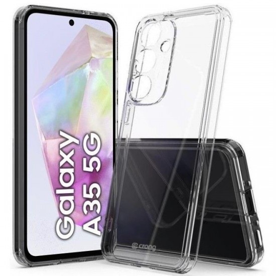 (Samsung Galaxy A35) Crong Back Cvoer Crystal Shield Transparent