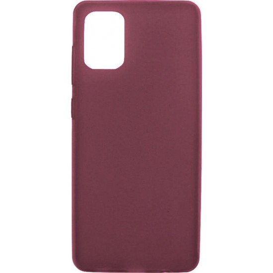 (Samsung Galaxy A51) ILike Matt TPU Case Burgundy