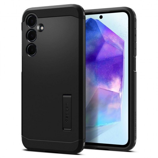 (Samsung Galaxy A55) Spigen Back Cover Tough Armor Πλαστικό Ανθεκτικό Μαύρο