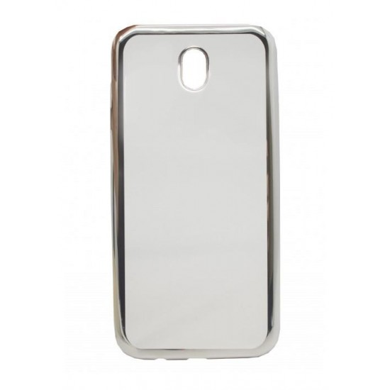 (Samsung J7 2017) OEM Back Cover Silicone Trans/Silver