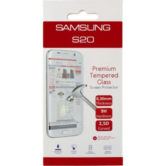 (Samsung S20) VolteTel Full GlueTempered Glass