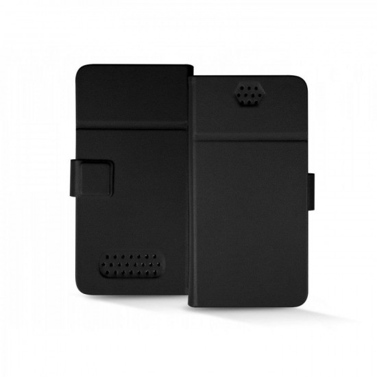 (Universal 6.8'') sbs Book Cover Wallet Slim Black