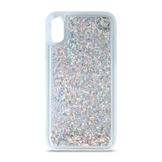 (Xiami Redmi 12C) OEM Back Cover Liquid Sparkle Silver