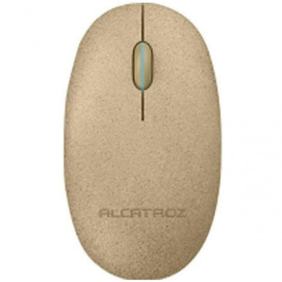 Alcatroz Pebble Air Duo Ασύρματο Bluetooth Ποντίκι Κίτρινο