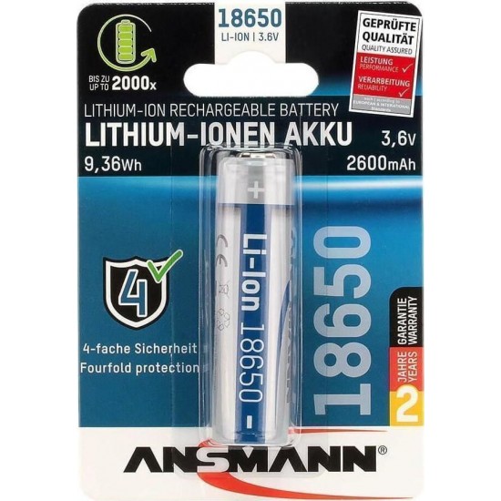 Ansmann18650 2600mAh 1τμχ