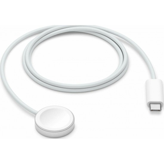 Apple Watch Magnetic Fast Charger to USB-C Cable 1m Λευκός