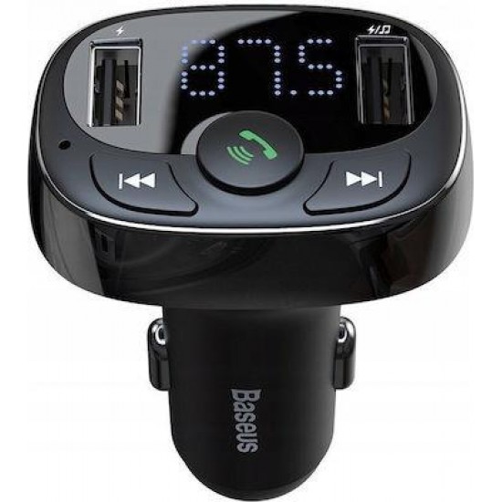 Baseus FM Transmitter Αυτοκινήτου με Bluetooth / MicroSD / USB