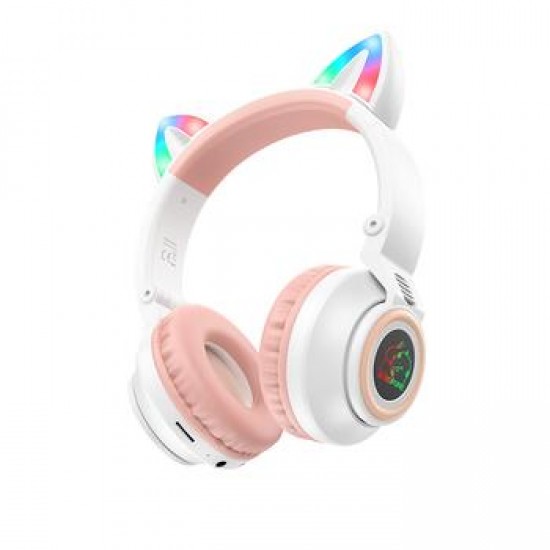 Borofone BO18 Cat Ear bluetooth headphones White