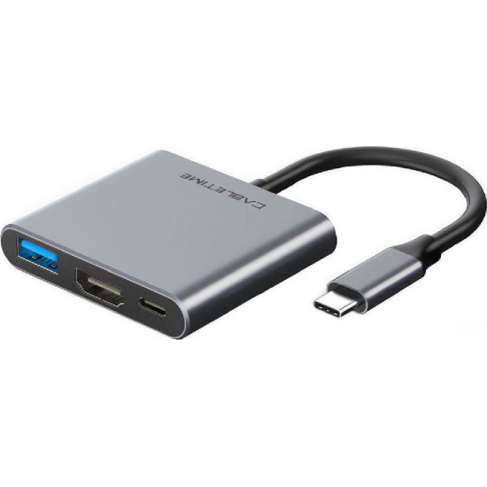 Cabletime C160 USB-C Docking Station με HDMI 4K PD Γκρι