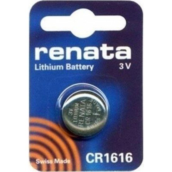 CR1616 Renata Μπαταρία λιθίου 3V - 50mAh  (1τμχ)