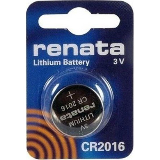 CR2016 Renata Μπαταρία λιθίου 3v/90mAh (1τμχ)